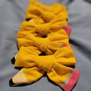 NEW 5 Pack Pencil Design Hairbow Clips